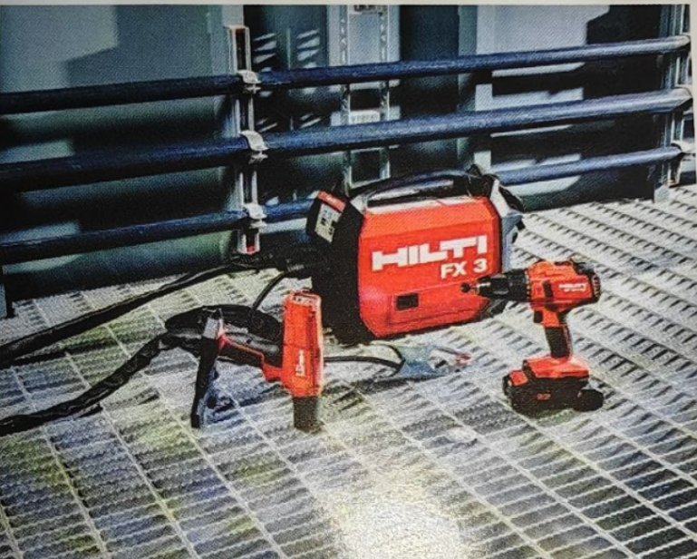Công cụ khóa và làm nóng đinh tán không dây FX3-A của Hilti đơn giản hóa các hoạt động cố định của thép hàn